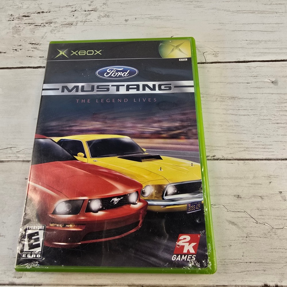 Ford Mustang The Legend Lives Original Xbox Game 2K Games 2005 Racing CIB